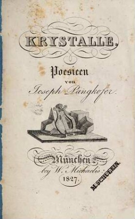Krystalle : Poesieen