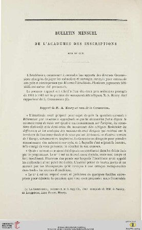 Bulletin mensuel