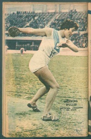 Ingeborg Pfuller, destacada lanzadora del disco - [Fotografía] : Estrellas del deporte