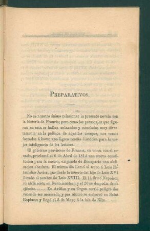 Preparativos.