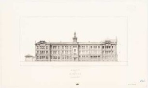 Städtisches Gymnasium, Frankfurt/Main: Seitenansicht