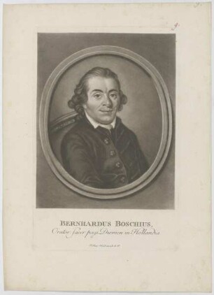 Bildnis des Bernhardus Boschius