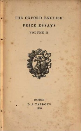 The Oxford English prize essays, 2
