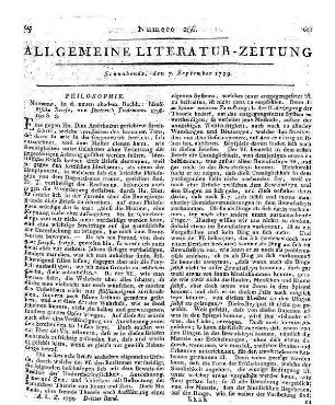 Tiedemann, D.: Idealistische Briefe. Marburg: Neue akad. Buchhandlung 1798