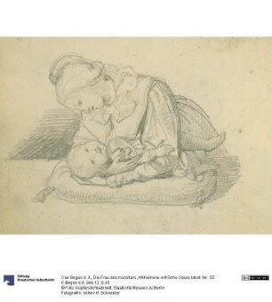 Die Frau des Künstlers, Wilhelmine mit Sohn Oskar