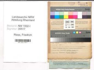 Entnazifizierung Friedrich Riess, geb. 07.06.1898 (Revisor)