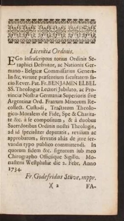 Licentia Ordinis