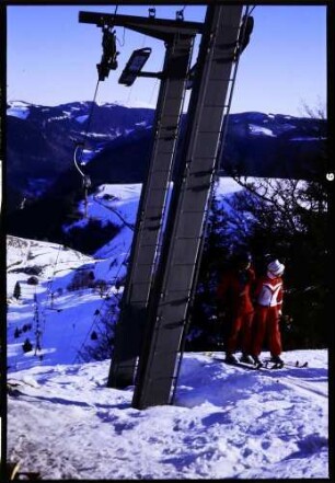Schauinsland: Hofsgrund Skilift, oben, mit Feldberg