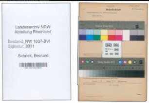 Entnazifizierung Bernard Schriek , geb. 29.06.1905 (Landwirt)