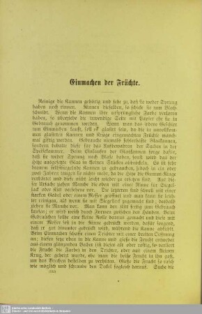 Einmachen der Früchte