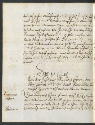 5. Kapitel: Von der Insel und dem Königreich Cypern