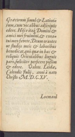 Linguarum Orientalium in Orbe Christiano Studiosis