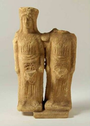 Zwei nebeneinander stehende Frauen, Fragment