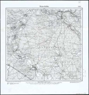 Meßtischblatt 2620 : Weiss- Kollm, 1889 : Weiss- Kollm. - Aufnahme 1887. - 1:25000. - [Berlin]: Reichsamt für Landesaufnahme, 1889. - 1 Kt.