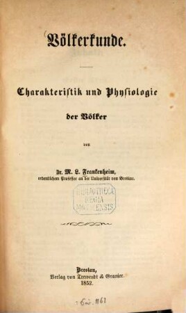 Völkerkunde