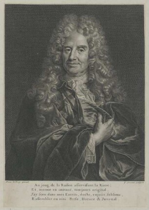 Bildnis des Nicolas Boileau Despréaux