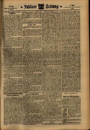 Zweite Ausgabe vom Dienstag, den 18. Oktober 1910.
