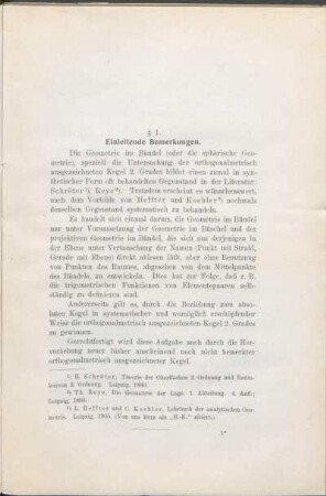 Einleitende Bemerkungen.