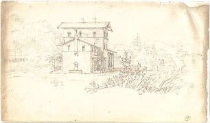 Neureuther, Gottfried von; Bahnhofsgebäude - Perspektive