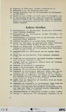 Antikes Mobiliar (Nr. 91-229)