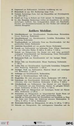 Antikes Mobiliar (Nr. 91-229)