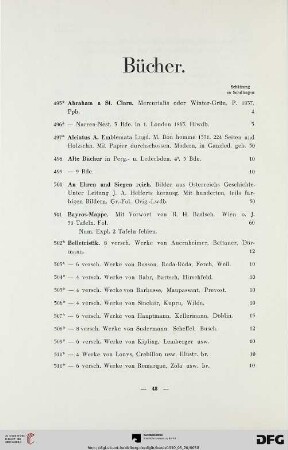 Bücher (Nr. 495-627)