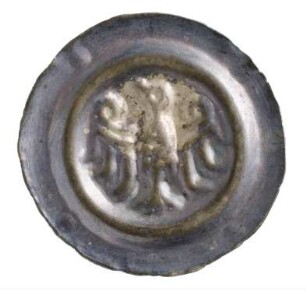 Münze, Brakteat, 2. Hälfte 13. Jh.