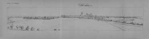 Wittenberg, Illustration zu "Kursächsischer und Meißnischer Ortschaften" : Dillich, Wilhelm (1571/72-1650): Wittenberg, Illustration zu "Kursächsischer und Meißnischer Ortschaften". Federzeichnung zw. 1626 und 1629