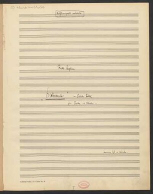 Liebeszauber; Bariton, orch