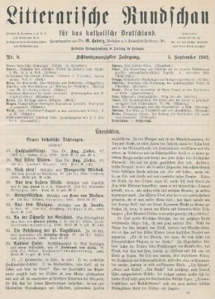265-270 Neuere katholische Dichtungen : Schluss