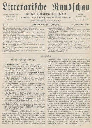 265-270 Neuere katholische Dichtungen : Schluss
