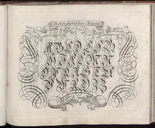Groß Frakturbuchstaben Alphabet.
