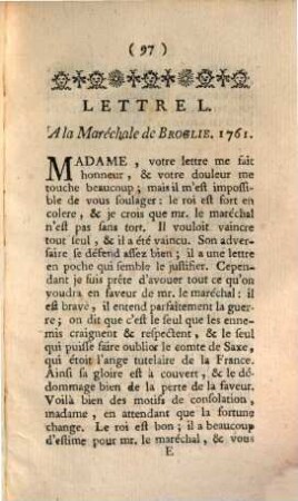 Lettres De Madame La Marquise De Pompadour : Depuis MDCCXLIV. jusquà MDCCLII, inclusivement, 2