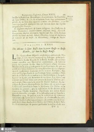 Chapitre XXIII. De Moines de saint Basile dans le petite Russie ou Russie Blanche, & dans la Russie Rousse
