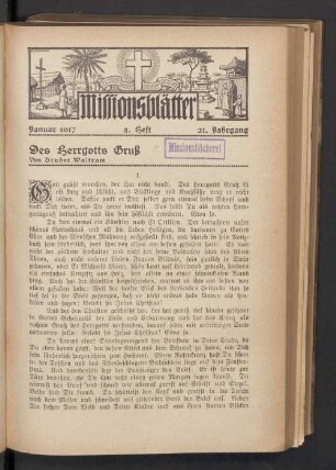 Januar 1917 4. Heft 21. Jahrgang
