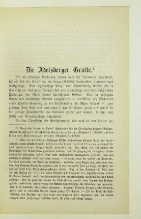 Die Adelsberger Grotte