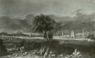 Am Flusse vor der Stadt