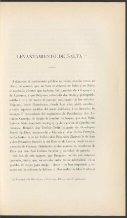 Levantamiento de Salta