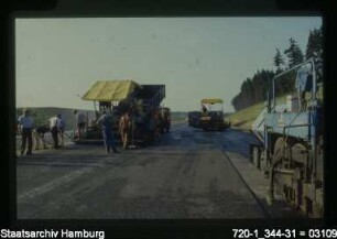 Bundesautobahn (BAB) Marmstorf, Asphaltierung