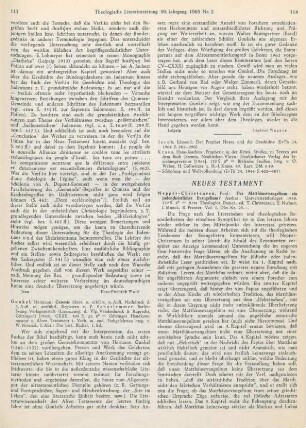 114-115 [Rezension] Nepper-Christensen, Poul, Das Matthäusevangelium - ein judenchristliches Evangelium?