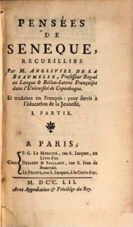 Pensées de Séneque