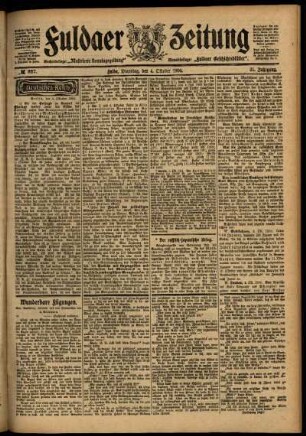 Ausgabe vom Dienstag, den 04. Oktober 1904.