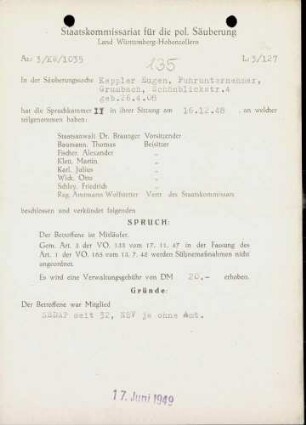 Keppler, Eugen