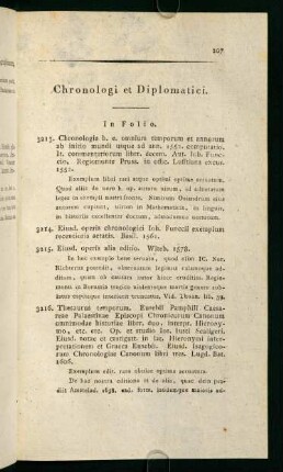 Chronologi et Diplomatici