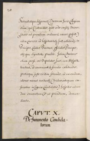 X. De Juramento Candidatorum.
