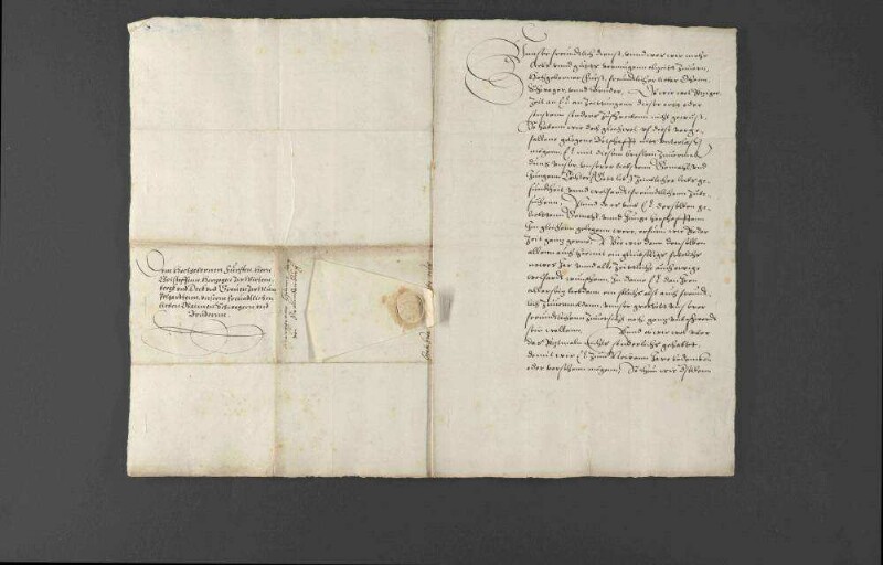 Dankschreiben Markgraf Johann Georgs von Brandenburg an Herzog Christoph von Württemberg für die Übersendung von Neckarwein.