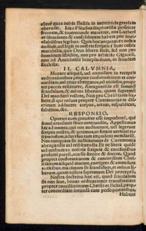 II. Calumnia.