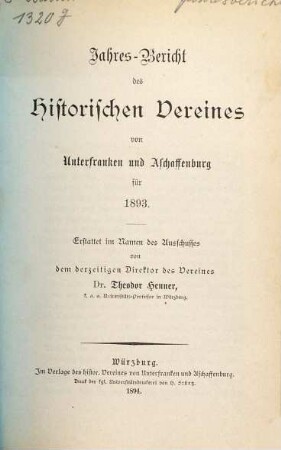 Jahresbericht. 1893 (1894)