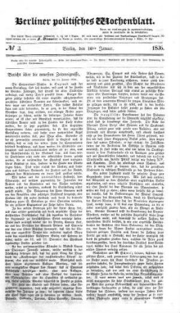 No 3, 16. Januar 1836