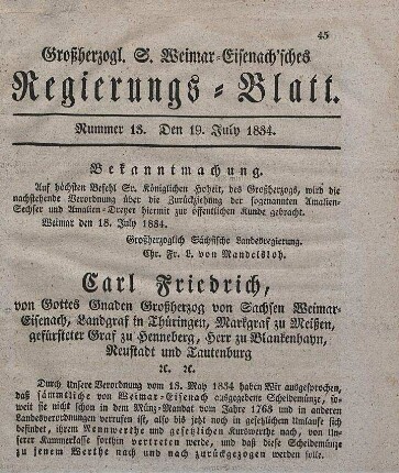 Nr. 13 : 19. July 1834